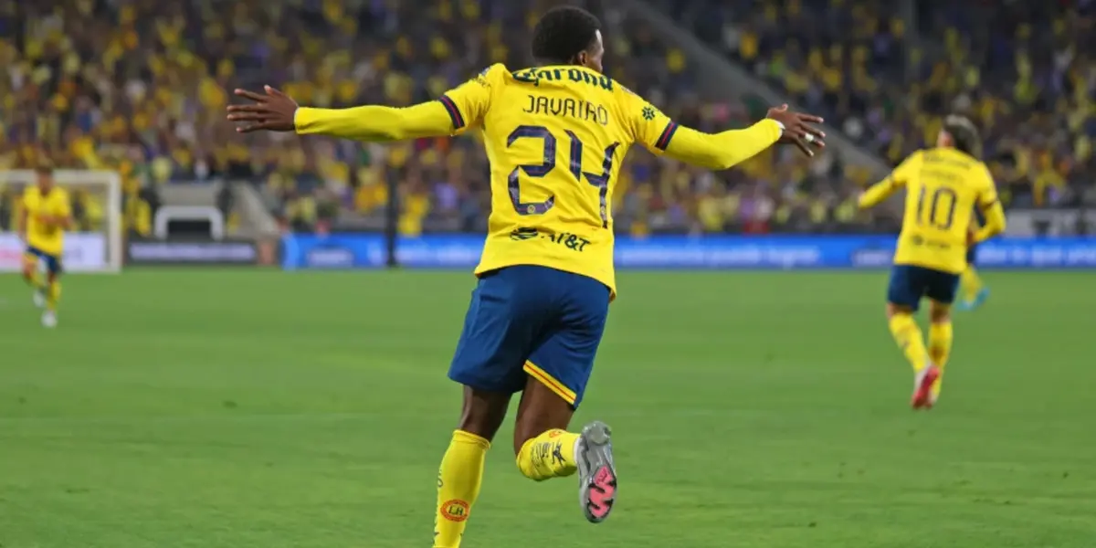 Javairo en partido con América. Foto: TV Azteca