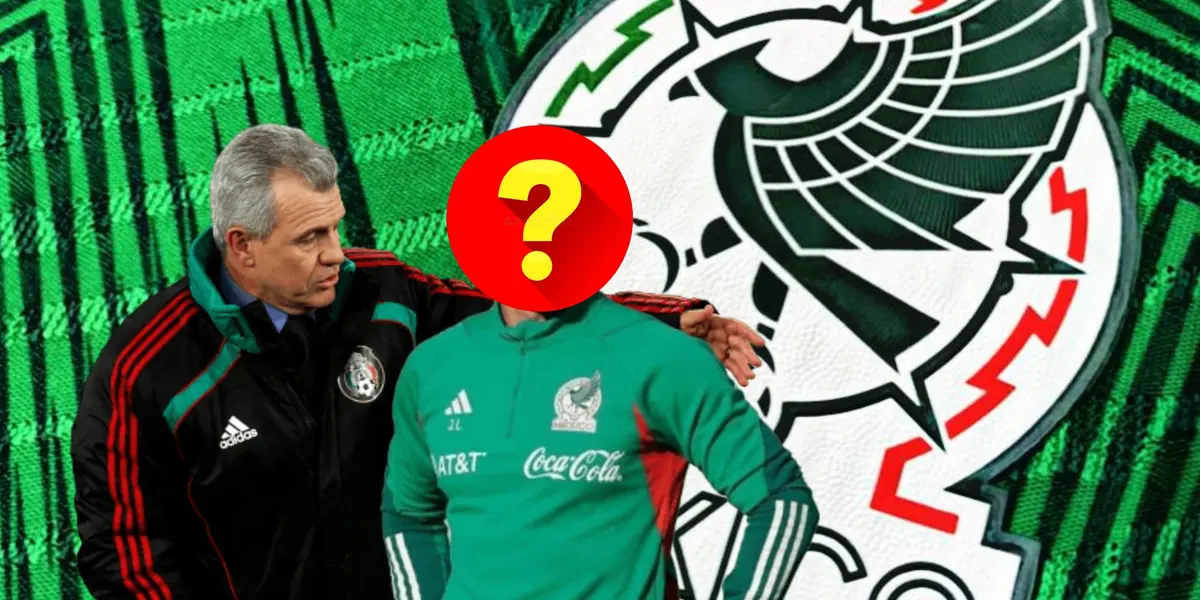 Javier Aguirre abrazando a un técnico oculto/Foto ADN 40.