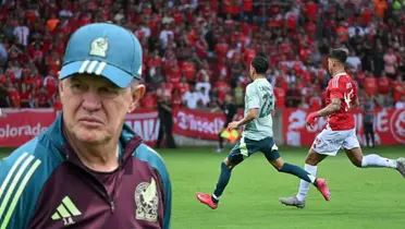 Javier Aguirre en el México vs Internacional / FOTO X