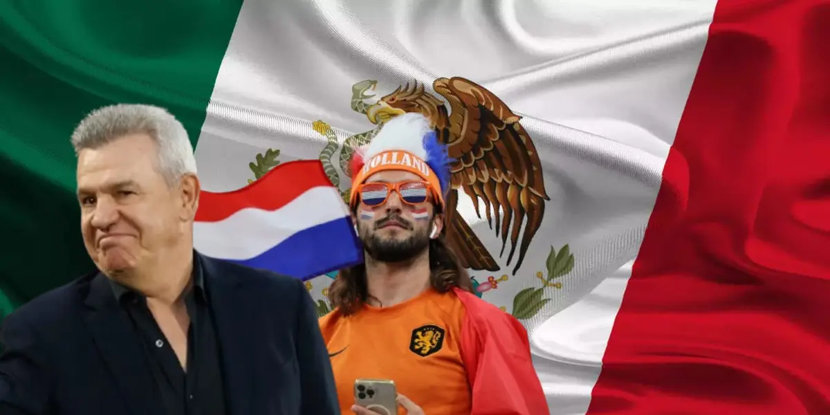 Javier Aguirre junto a aficionado de Países Bajos / FOTO FACEBOOK