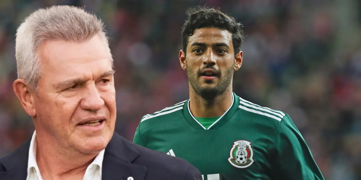 Javier Aguirre junto a Carlos Vela / FOTO GOAL