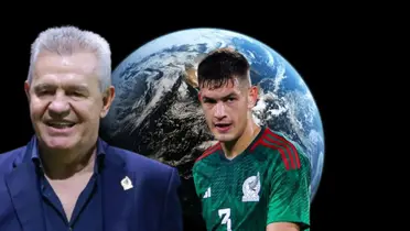 Javier Aguirre junto a César Montes / FOTO MEXSPORT