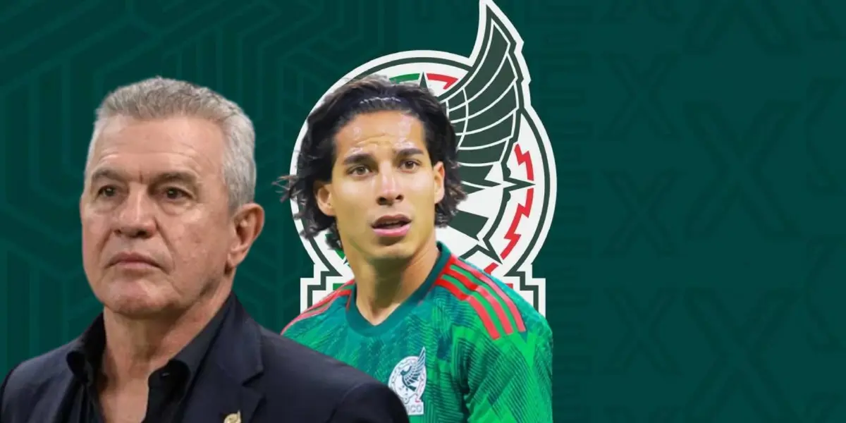 Javier Aguirre junto a Diego Lainez / FOTO KXAN