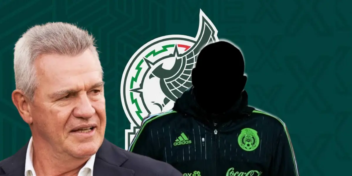 Javier Aguirre junto a figura incógnito del Tri / FOTO GOAL