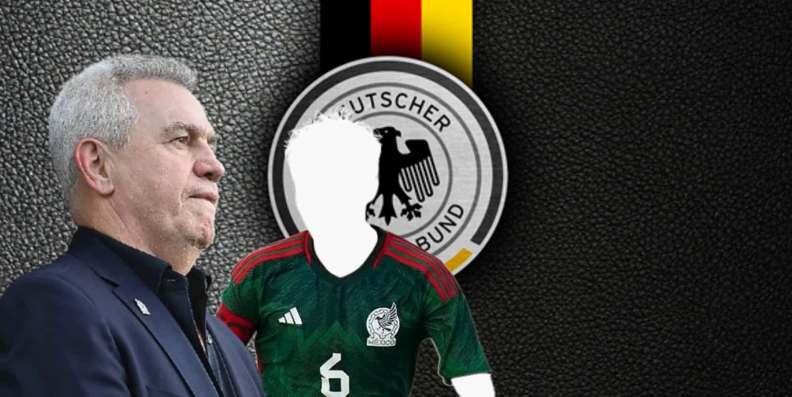 Javier Aguirre junto a futbolista incógnito del Tri / FOTO JUANFÚTBOL