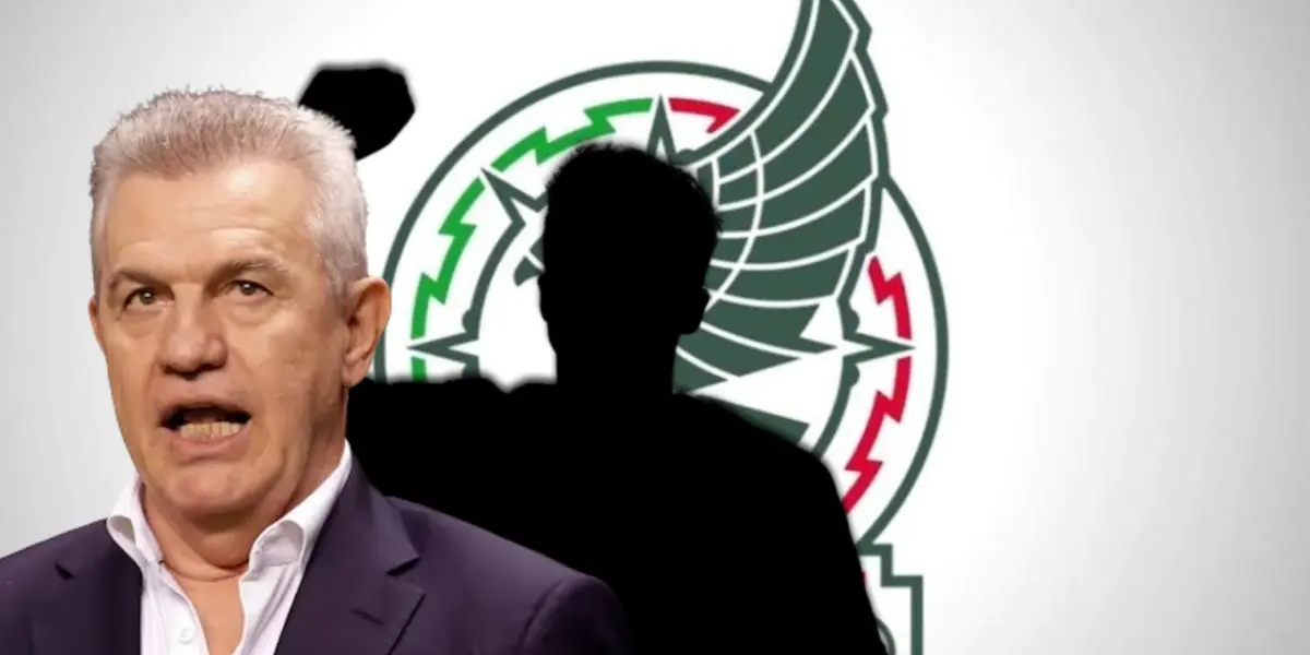 Javier Aguirre junto a futbolista incógnito / FOTO X