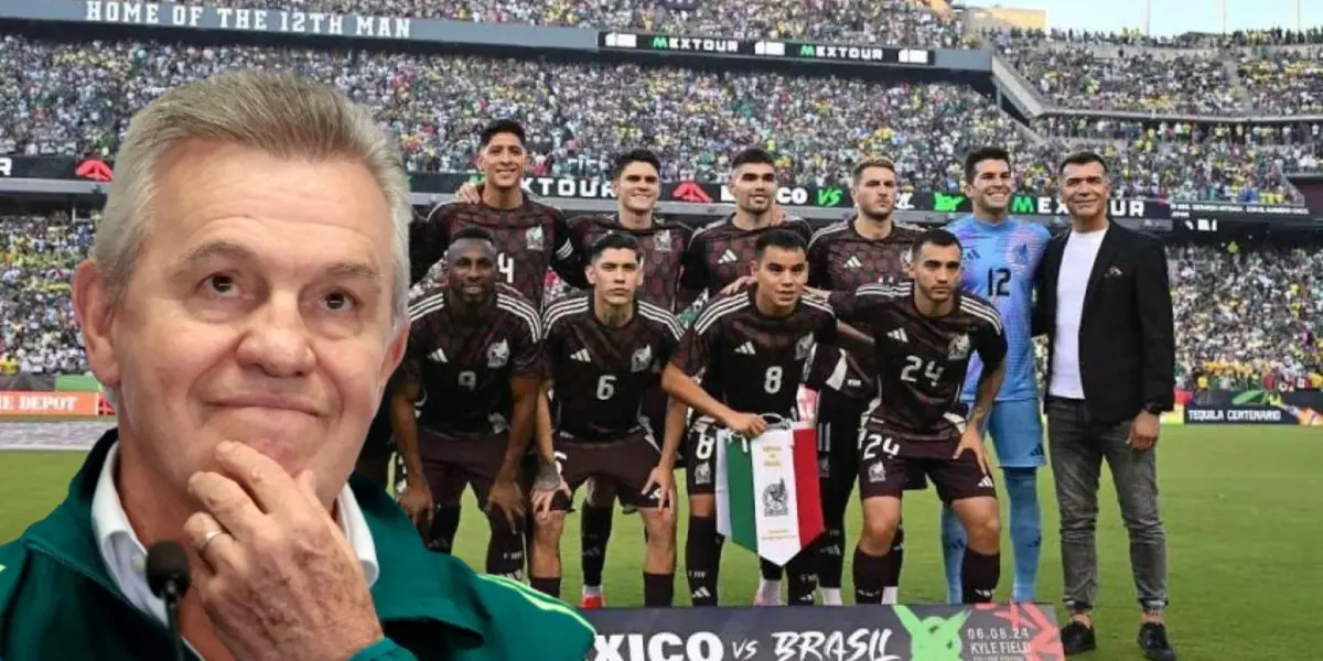 Javier Aguirre junto a futbolistas del Tri / FOTO AS MÉXICO