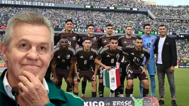 Javier Aguirre junto a futbolistas del Tri / FOTO AS MÉXICO