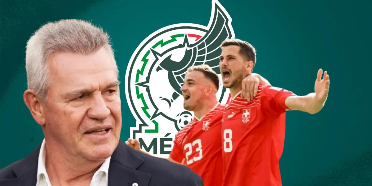 Javier Aguirre junto a futbolistas suizos / FOTO ZMG SPORTS