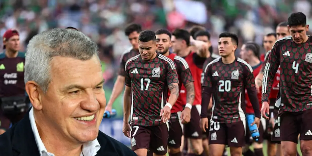Javier Aguirre junto a jugadores de la Selección Mexicana / FOTO SPORTS MEDIA