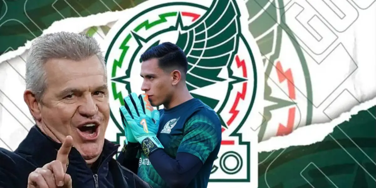 Javier Aguirre junto a Luis Ángel Malagón / FOTO X