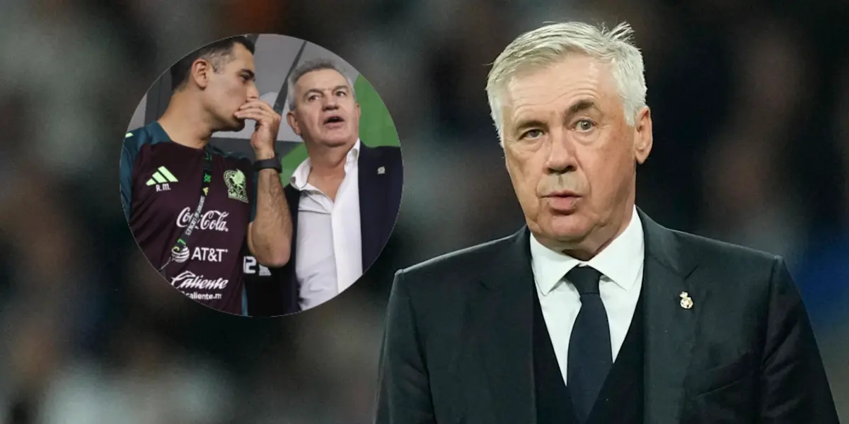 Javier Aguirre, Rafael Márquez y Carlo Ancelotti/ Foto Sports Illustrated.