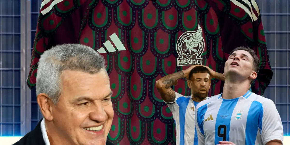 Javier Aguirre riendo y jugadores de Argentina lamentándose/ Foto Achitectural Digest.