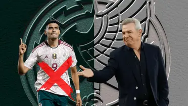 Javier Aguirre y Guillermo Martínez con tache/Foto Pinterest.