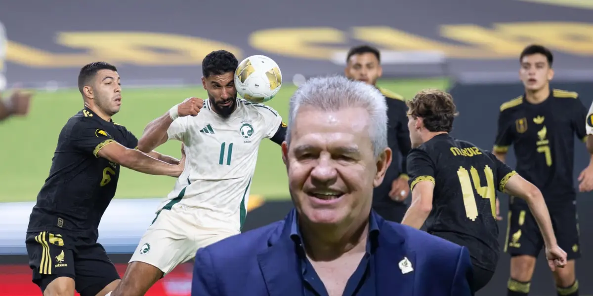 Javier Aguirre y jugadores de la Selección Mexicana y Arabia/ Foto Emisoras Unidas Deportes.