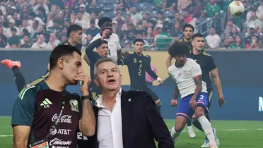 Javier Aguirre y Rafael Márquez, jugadores disputando balón/Foto San Cadilla El Norte.