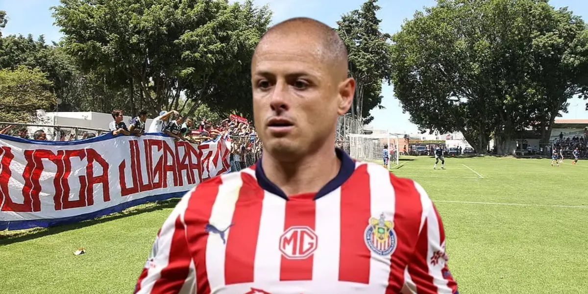 Javier Hernández en los entrenamientos / FOTO 90 MIN