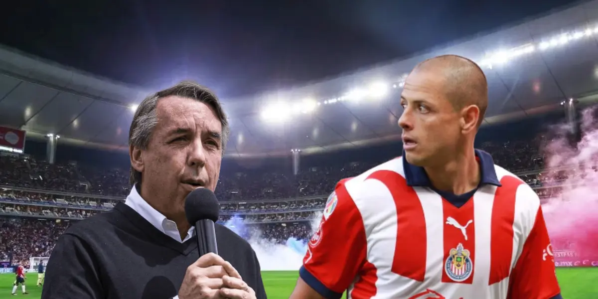 Javier Hernández y Emilio Azcárraga con micrófono/ Foto Rebaño Pasión.