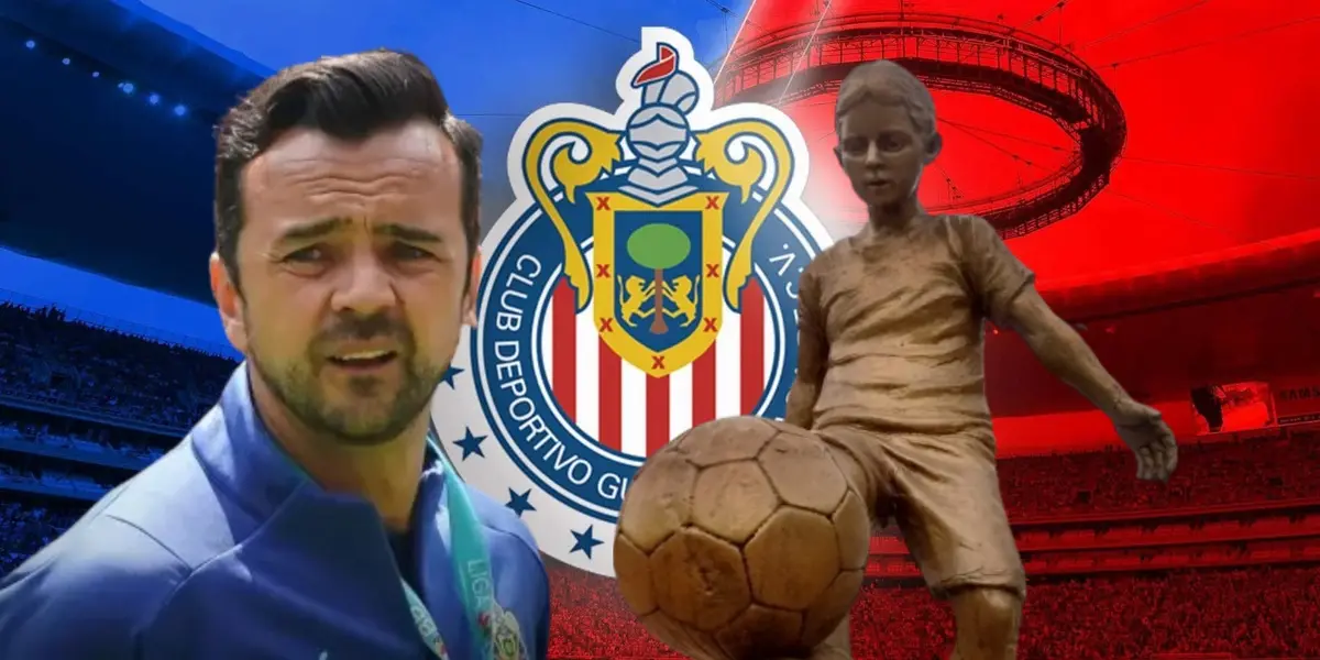 Javier Mier junto a niño de oro / FOTO BOLAVIP