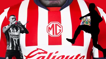 Jersey de Chivas de fonto, tomado de Puma, con Alvarado al frente