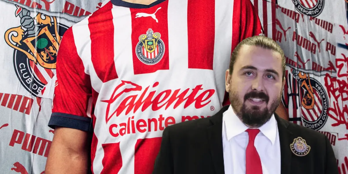 Jersey de Chivas y Amaury Vergara/Foto Todo sobre Camisetas.