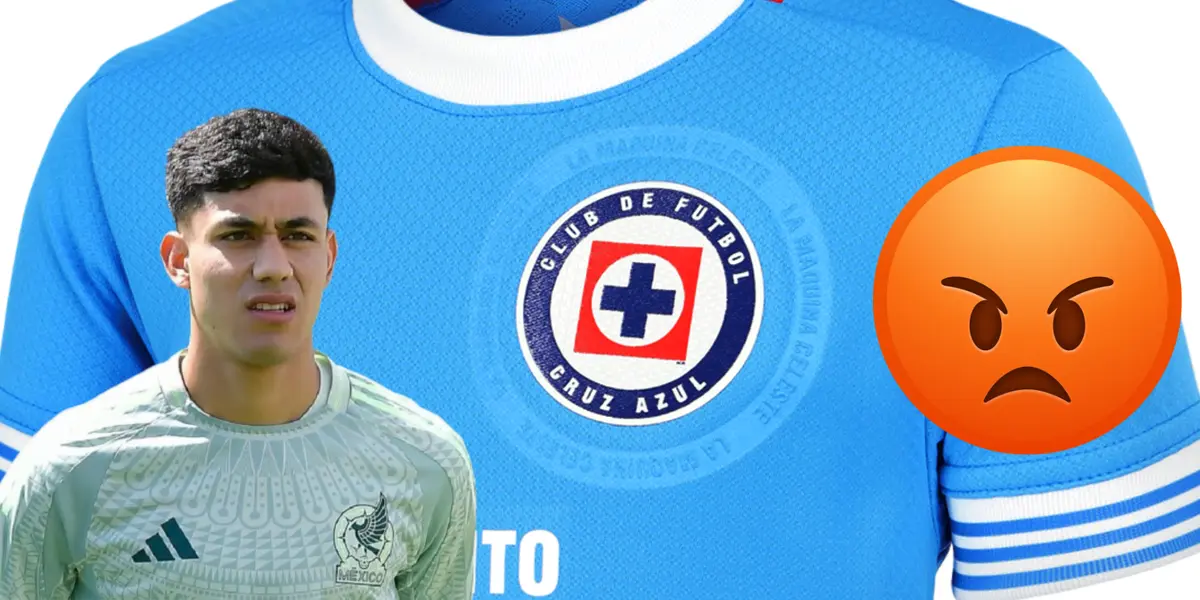 Jersey de Cruz Azul de fondo. Foto:: Pirma