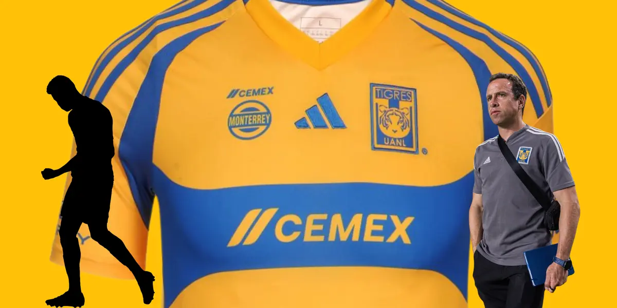 Jersey de Tigres de fondo, tomado de Adidas