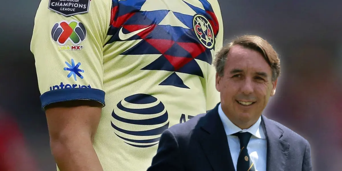 Jersey del América y Emilio Azcárraga feliz.