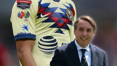 Jersey del América y Emilio Azcárraga feliz.