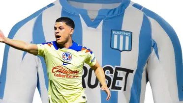 Jersey del Racing de fondo, tomado de SEARS