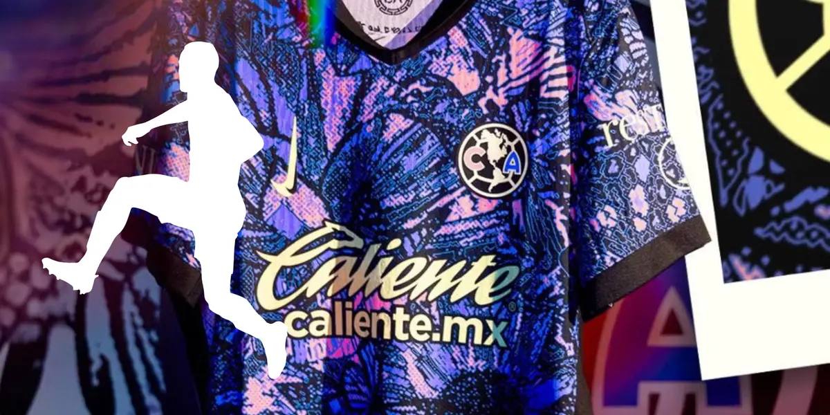 Jersey morado de fondo. Foto: Club América