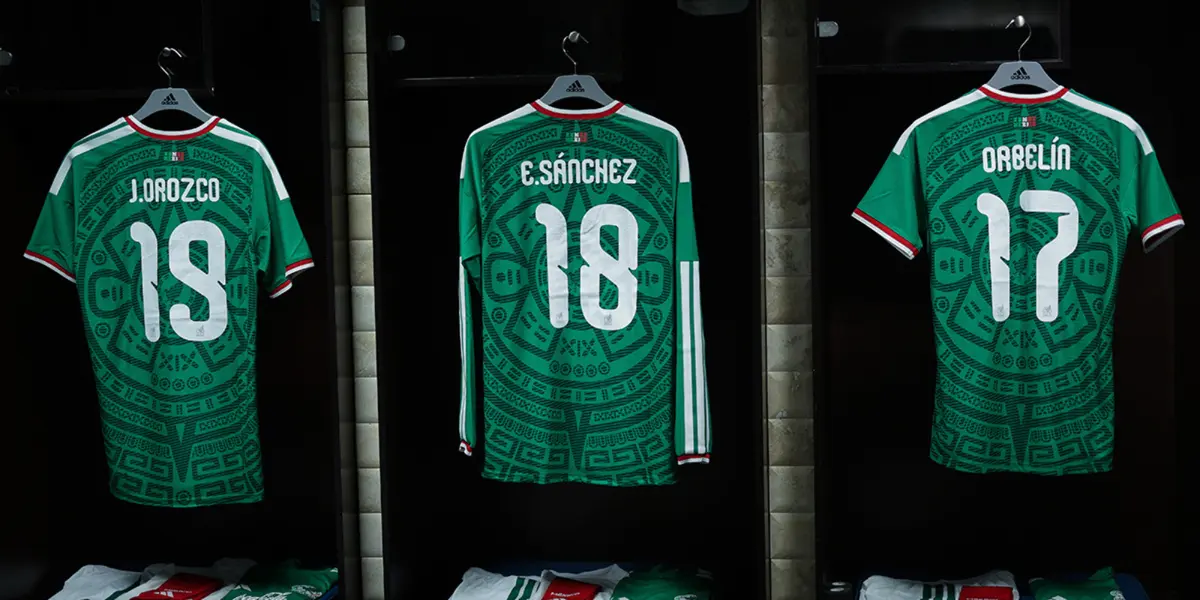 Jerseys en vestidor. Foto: Selección Mexicana