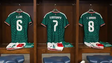 Jerseys en vestidor. Foto: Selección Mexicana
