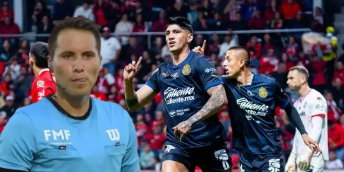 Jesús López en el Toluca vs Chivas / FOTO BOLAVIP