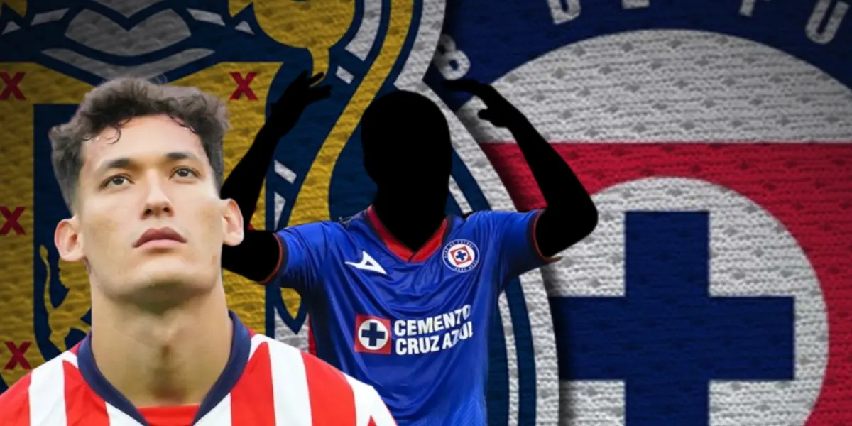 Jesús Orozco Chiquete junto a jugador incógnito de Cruz Azul / FOTO RÉCORD