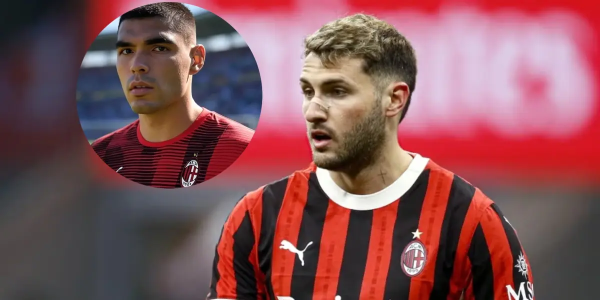 Johan Vásquez junto a Santiago Giménez / FOTO RÉCORD