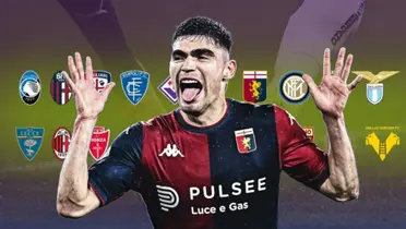 Johan Vásquez y equipos de Italia/Foto Cult of Calcio.