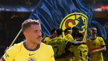 Jonathan dos Santos y jugadores de las Águilas/Foto Club América.