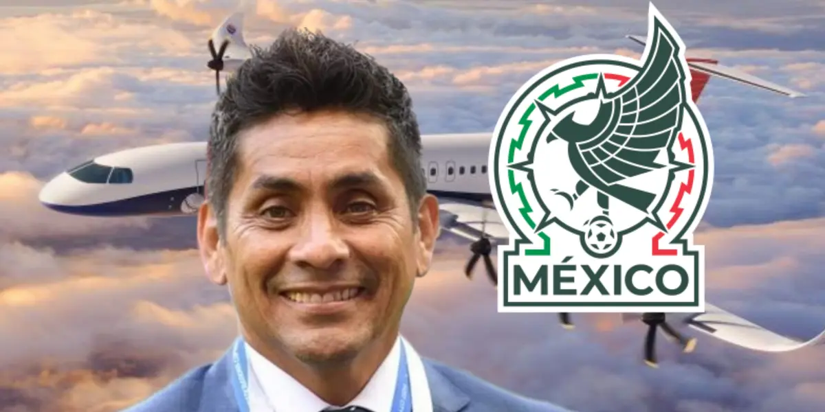 Jorge Campos y escudo de Selección Mexicana/Foto CNN.