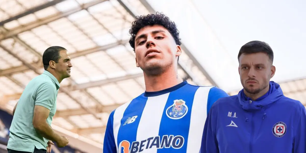 Jorge Sánchez en presentación con el Porto. Foto: Azteca Deportes