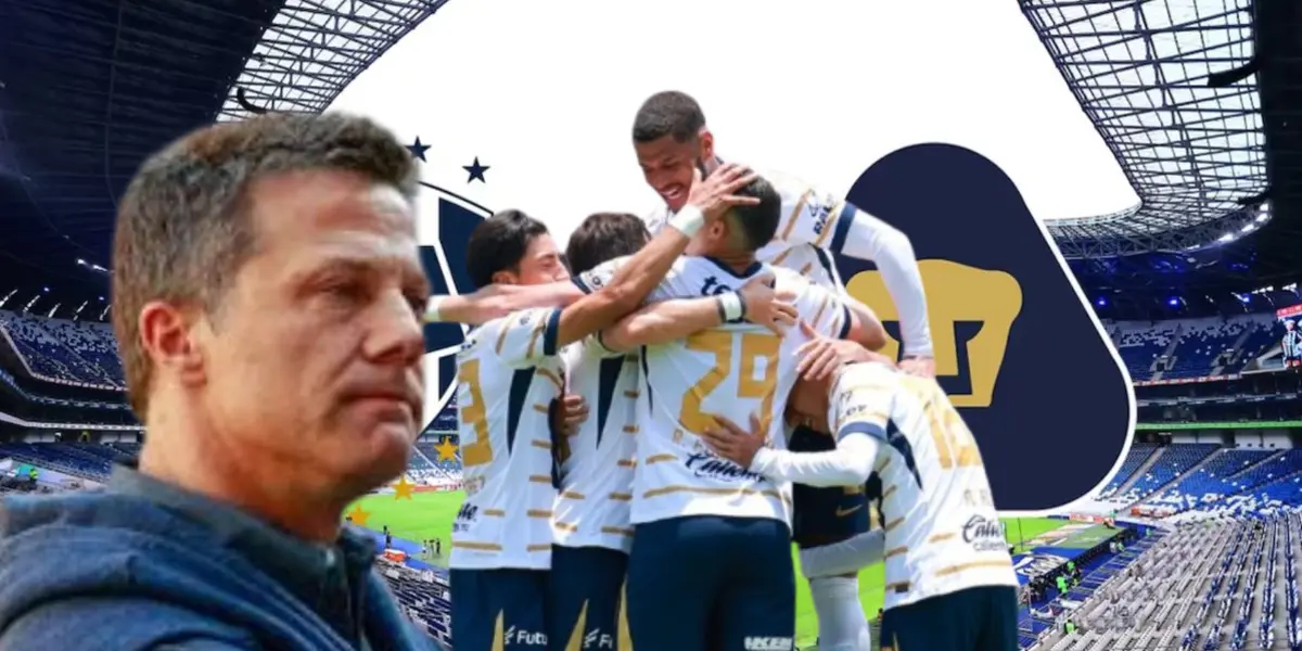 José Antonio Noriega junto a futbolistas de Pumas / FOTO RÉCORD
