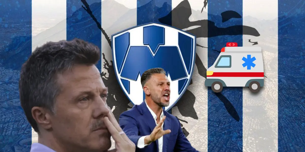 José Antonio Noriega, Martín Demichelis y emoji de ambulancia/Foto y diseño Nismet