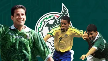José Manuel Abundis en el México vs Brasil 1999 / FOTO MEDIOTIEMPO