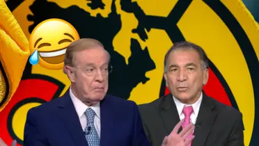 José Ramón Fernández, Mario Carrillo y emoji/ Foto Club América.