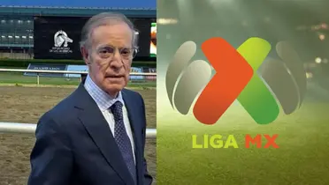 José Ramón Fernández y logo de Liga MX/Foto Líder Empresarial y Deportes Inc.