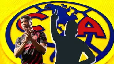 José Zúñiga y Miguel Borja en forma de silueta/ Foto Somosamerica.net.