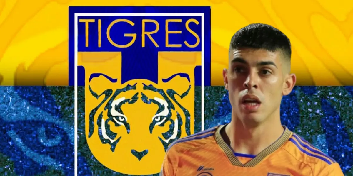 Juan Brunetta y escudo de Tigres/Foto Hoa Noam Logistics.