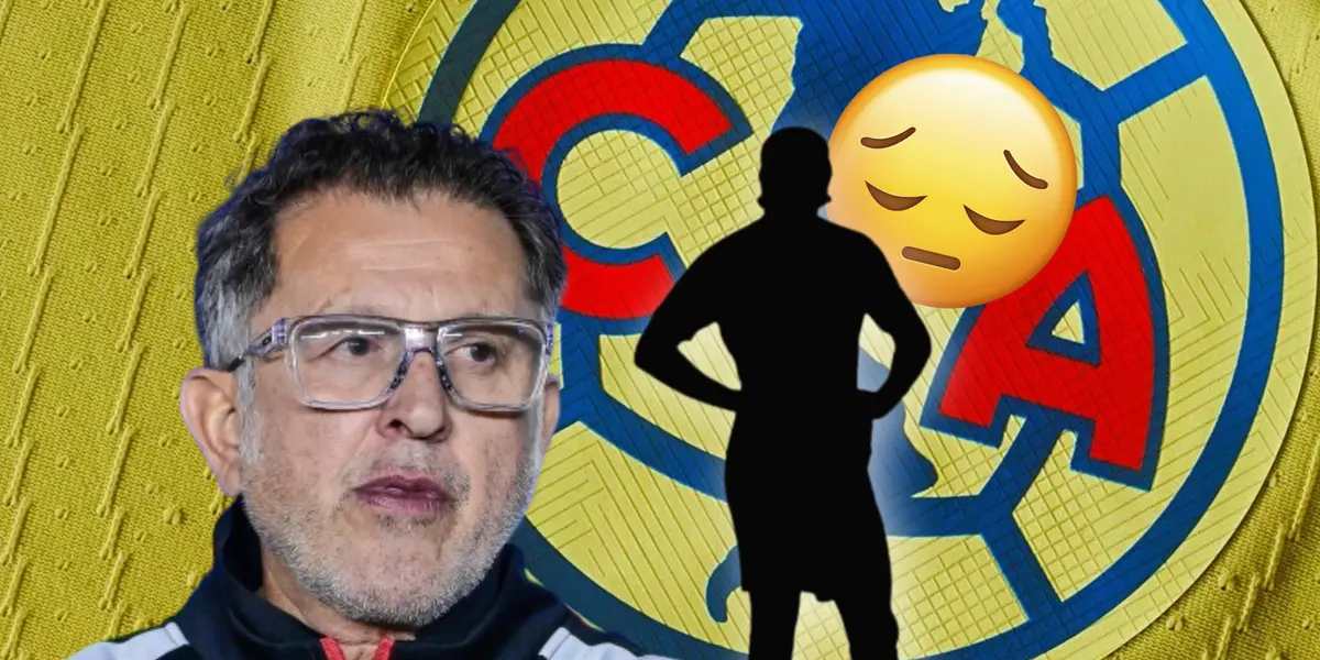 Juan Carlos Osorio y silueta de jugador con manos en cintura, emoji triste/Foto Soy Fútbol.