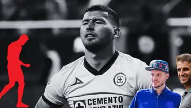 Juan Escobar lamentándose en partido con Cruz Azul. Foto: Azteca Deportes