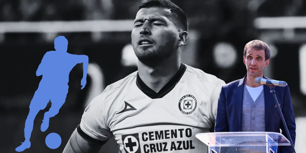 Juan Escobar lamentándose en partido con Cruz Azul. Foto: TV Azteca.